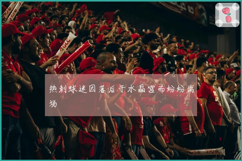 热刺球迷因落后于水晶宫而纷纷离场